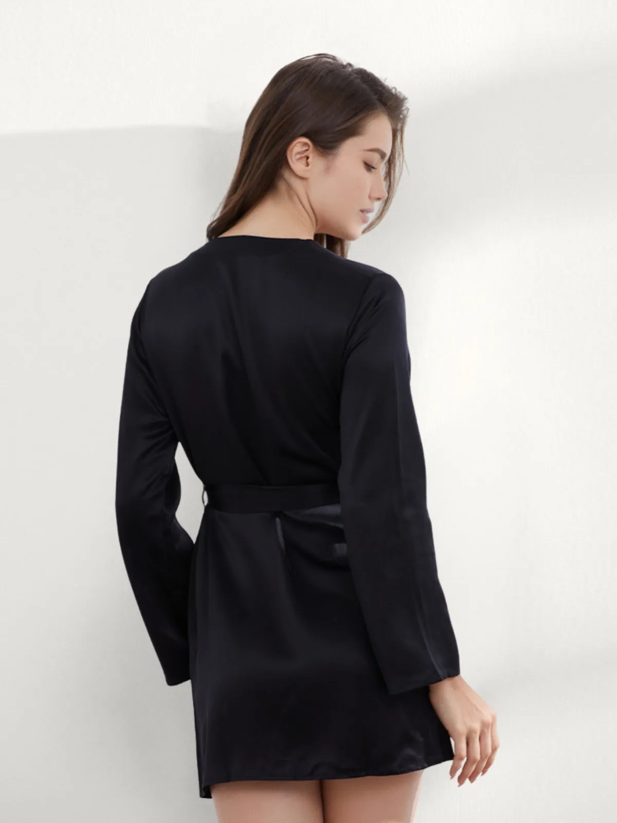 19 Momme Silk Mini Robe For Women
