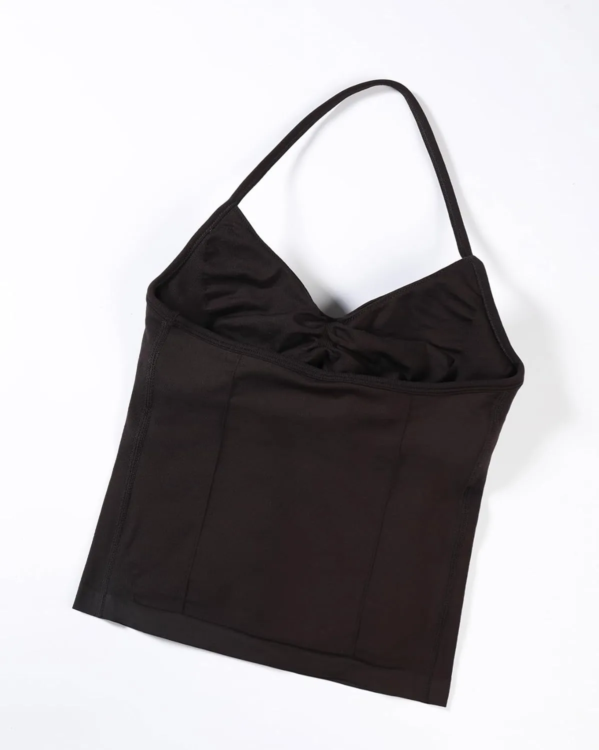 AUROLA Influence Longline Strappy Workout Halter Tops for Women,Removable Cups Padded Bras Impact Gym Yoga Sleeveless Top