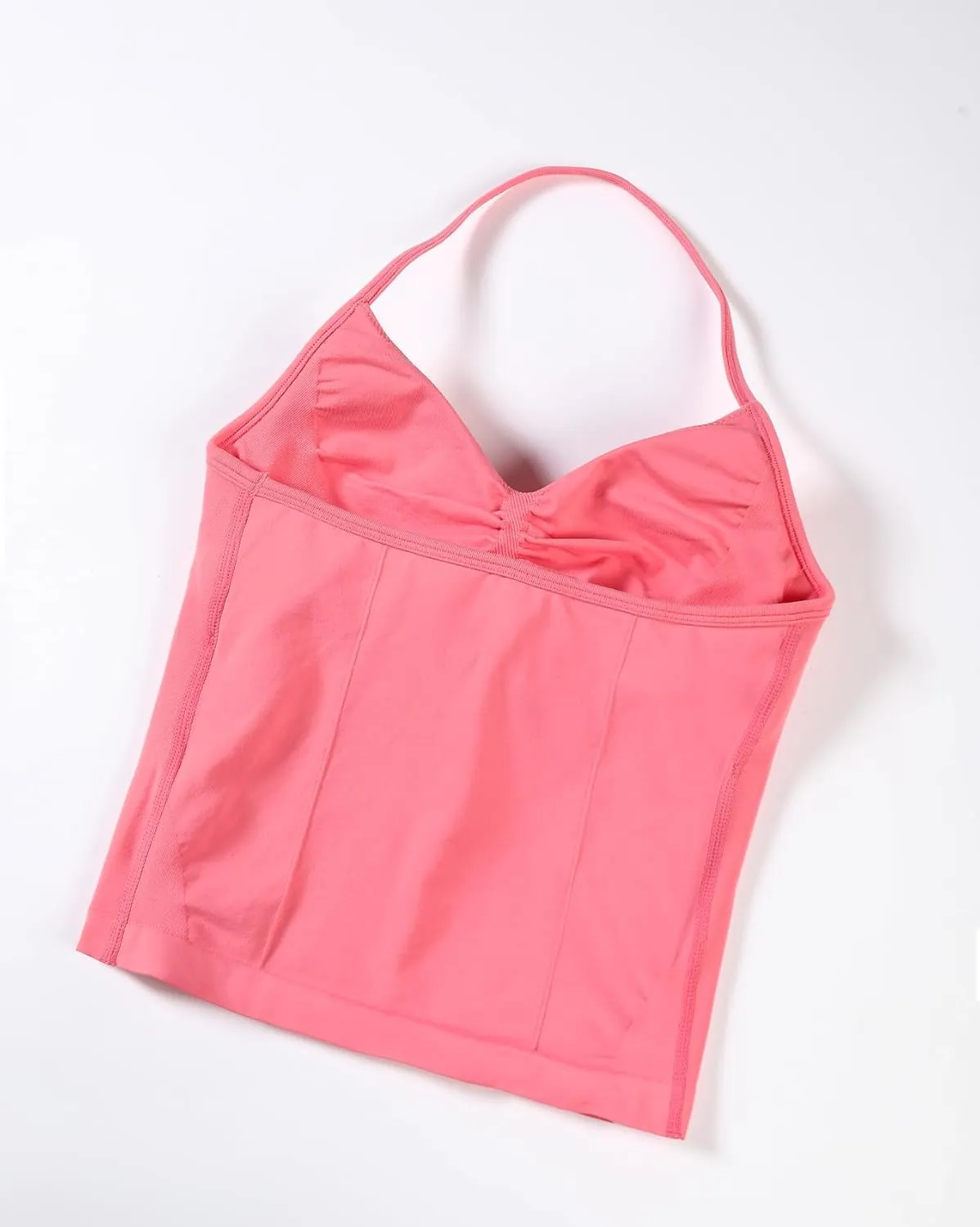 AUROLA Influence Longline Strappy Workout Halter Tops for Women,Removable Cups Padded Bras Impact Gym Yoga Sleeveless Top