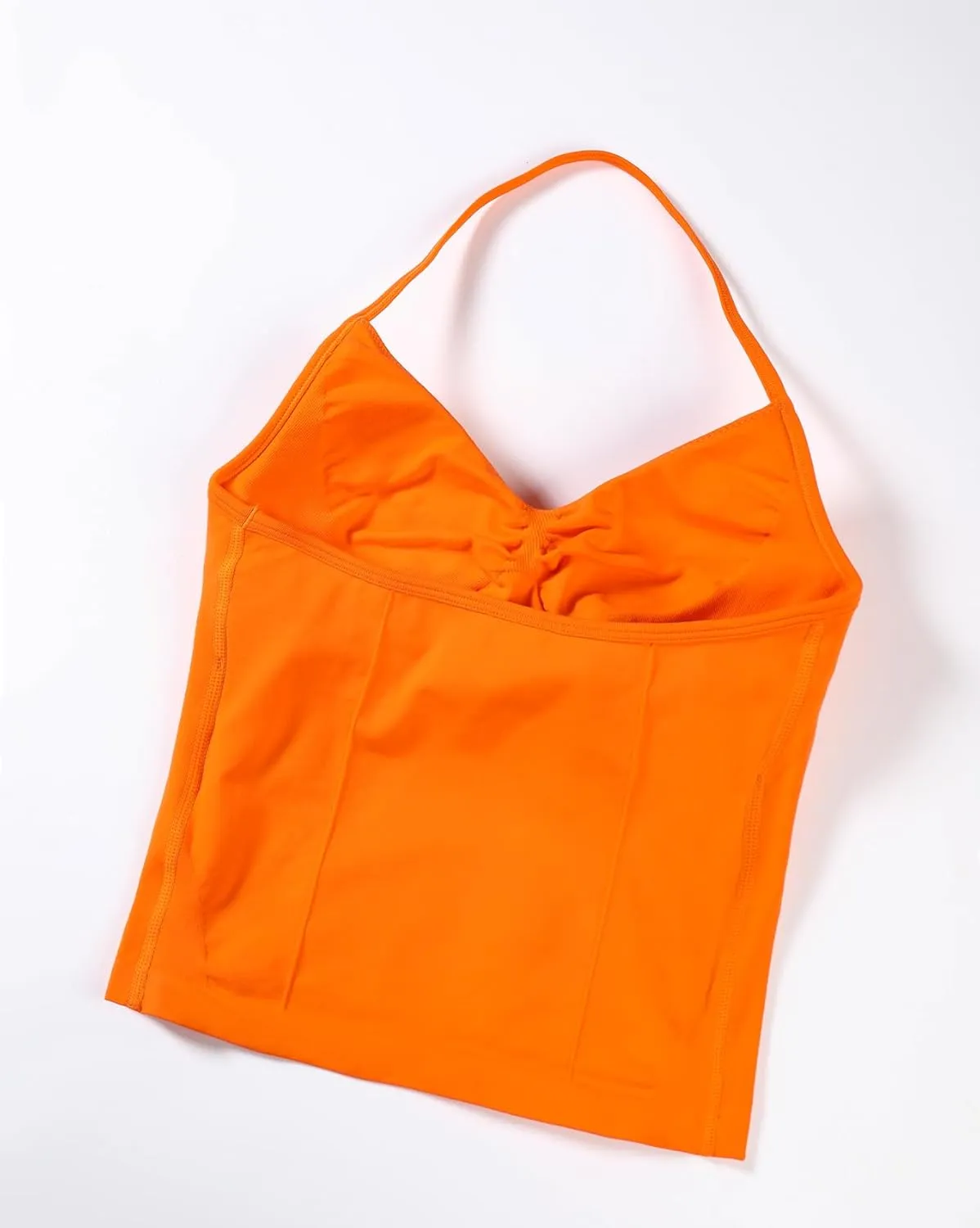 AUROLA Influence Longline Strappy Workout Halter Tops for Women,Removable Cups Padded Bras Impact Gym Yoga Sleeveless Top