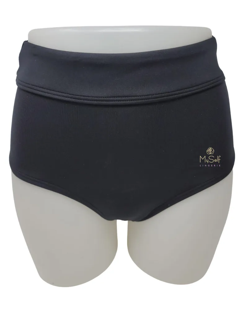 BLEHSO7A Black Leila High Waisted Brief
