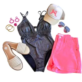 Coastal Kiss Swimsuit Black