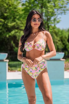 Diamond Girl In Squeeze The Day Bikini Top FINAL SALE