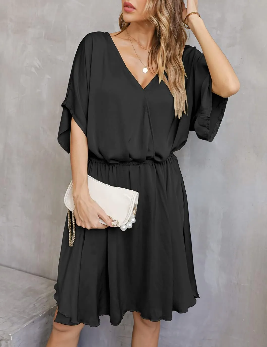 Eddoyee Summer Casual Swimsuit Cover Ups for Women Beach Shirt Tunic Dress