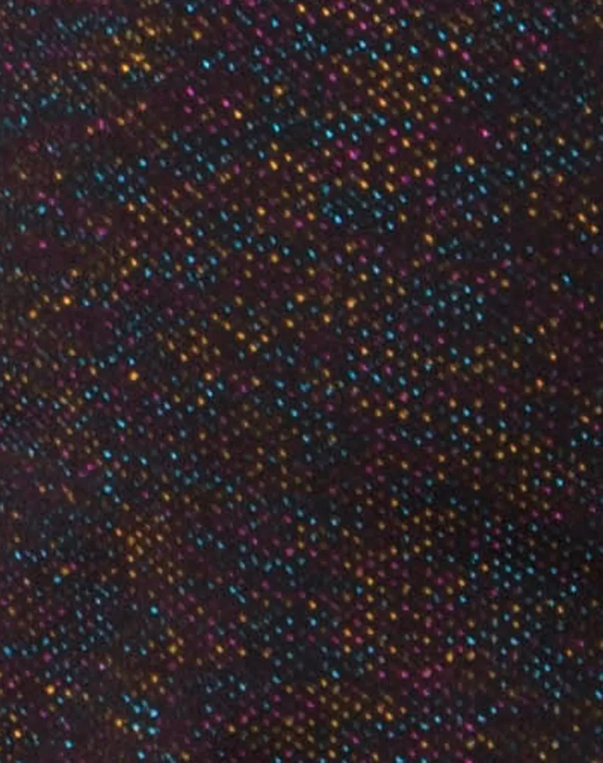 Elle Swimsuit in Glitter Black