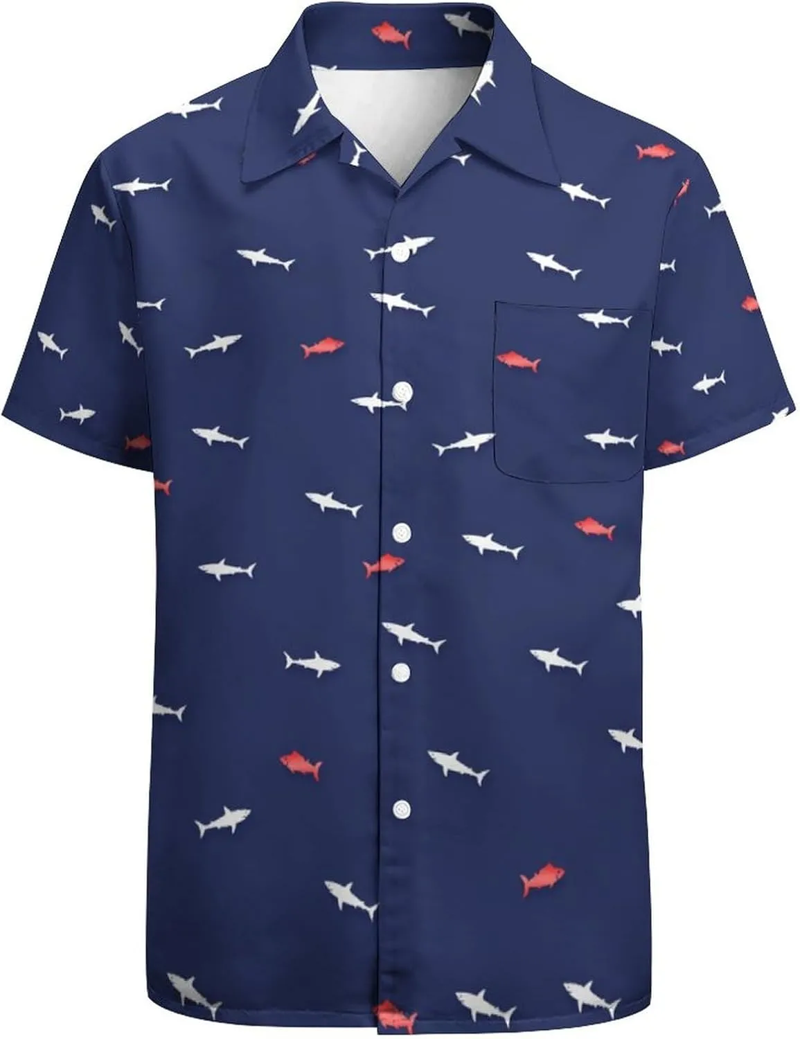 Hawaiian Shirt for Men Casual Button Down Shirt Short Sleeve Aloha Beach Shirt Party Shirt