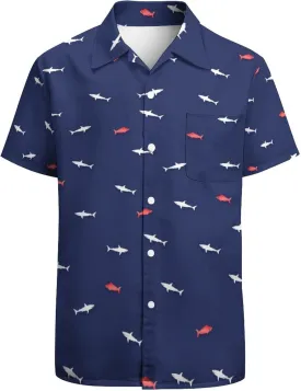 Hawaiian Shirt for Men Casual Button Down Shirt Short Sleeve Aloha Beach Shirt Party Shirt