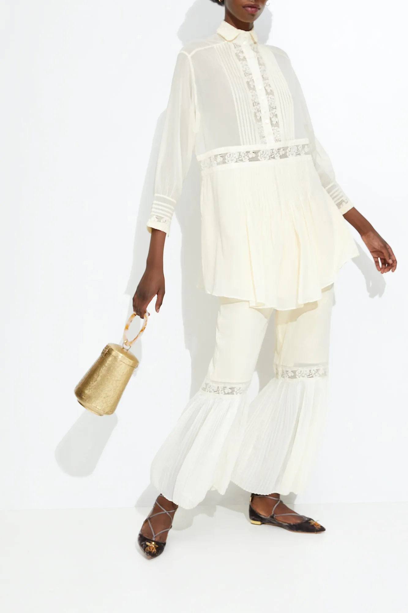 JANE BIRKIN SHIRT DRESS {CREAM}