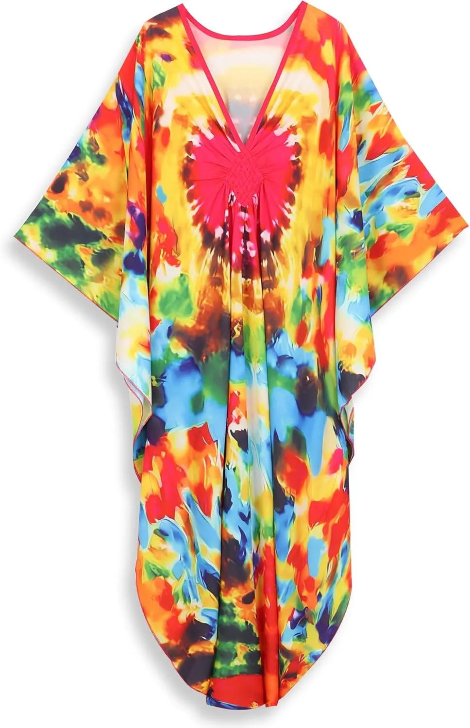 Kaftan Dresses for Women Plus Size Caftans Loungewear Swimsuit Coverup Butterfly Maxi Beach Dress Lightweight Muumuu