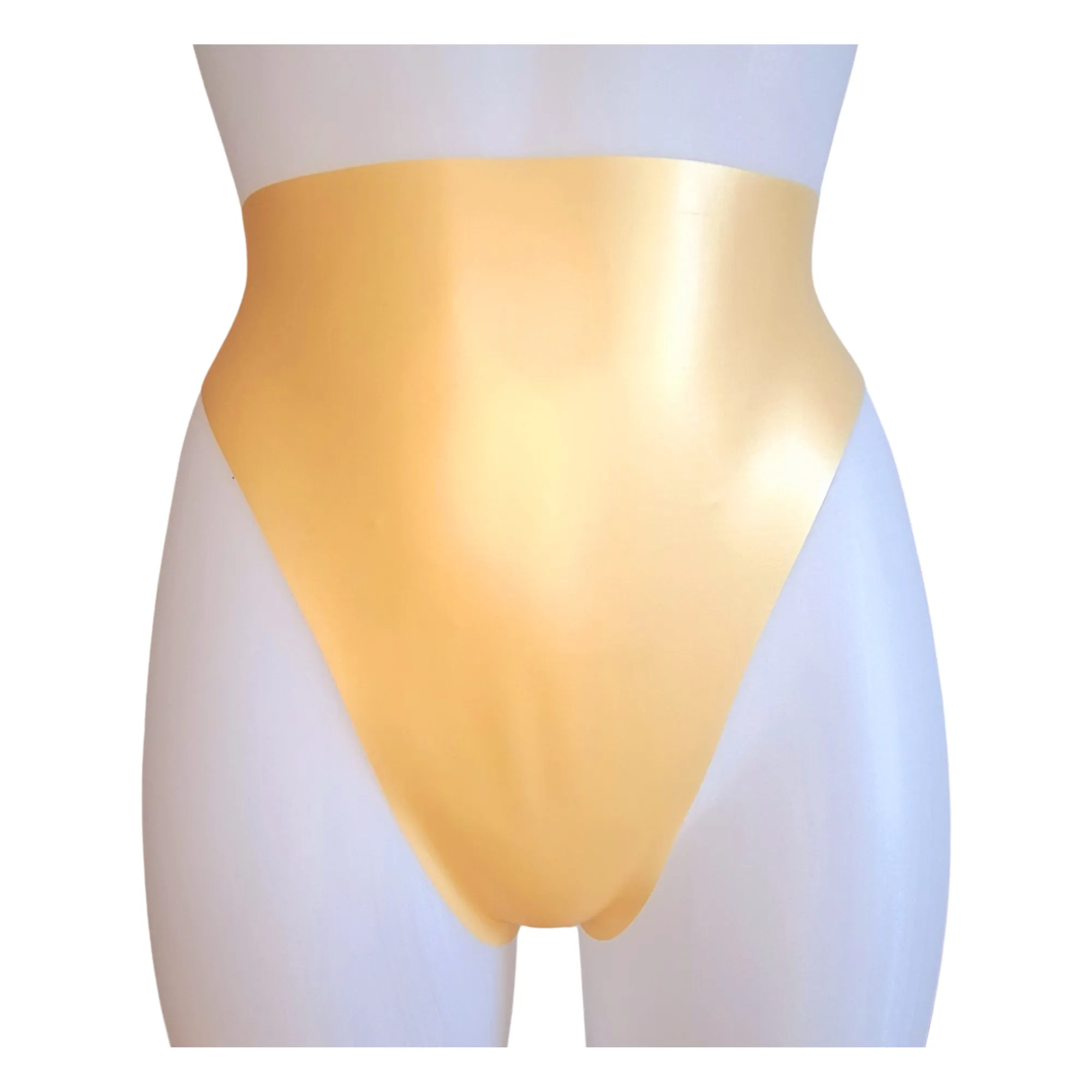 Latex Super High Waisted, High Cut Thong Knickers/Panties