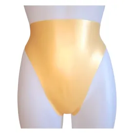 Latex Super High Waisted, High Cut Thong Knickers/Panties