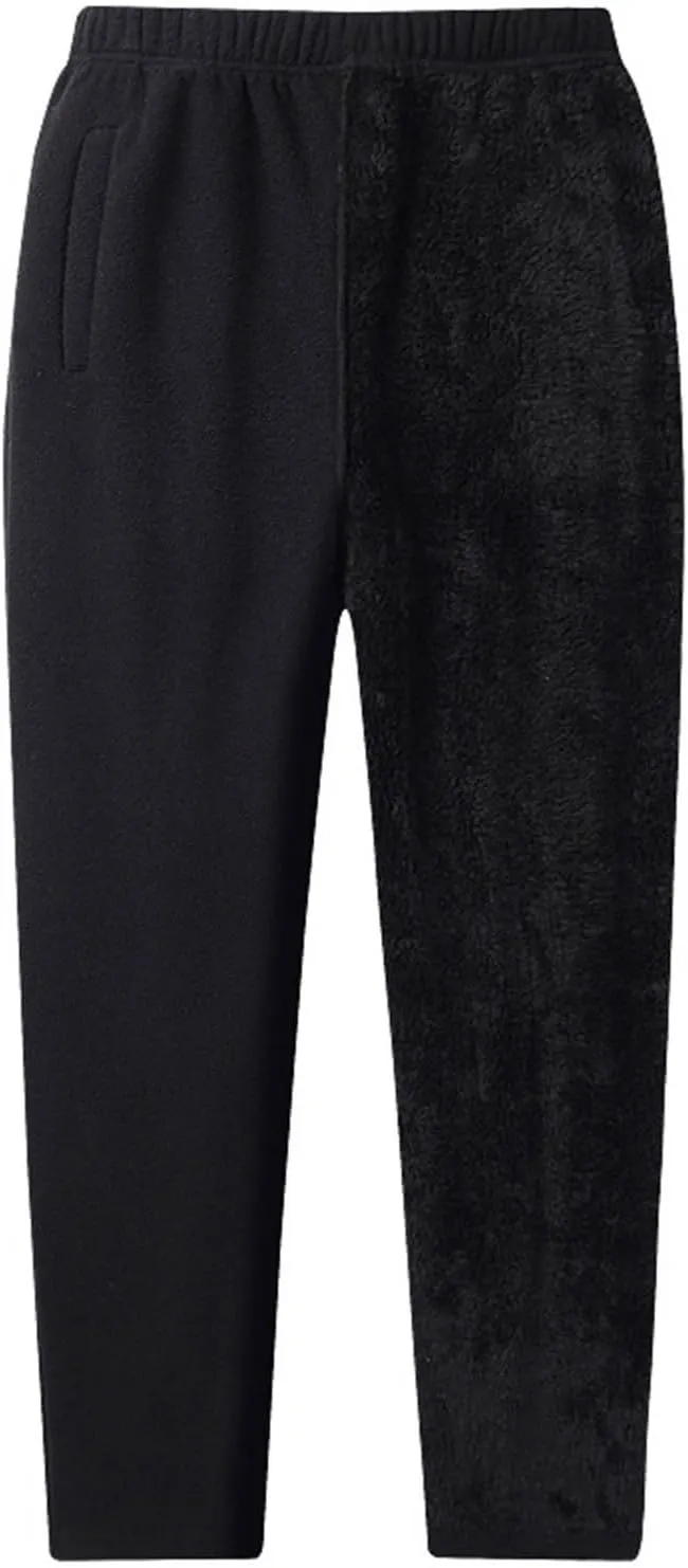 Men's Fleece Lined Sherpa Sweatpants Winter Casual Soft Warm Pants Jogger Lounge Athletic Thermal Pant with Pockets