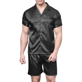 Men's Satin Silk Pajama Night Suit Set