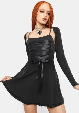 Midnight Spells Mini Dress Set
