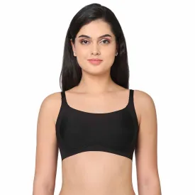 New Normal Padded Non-wired  Full  Cup Everyday Wear Full coverage T-Shirt Bra - Black