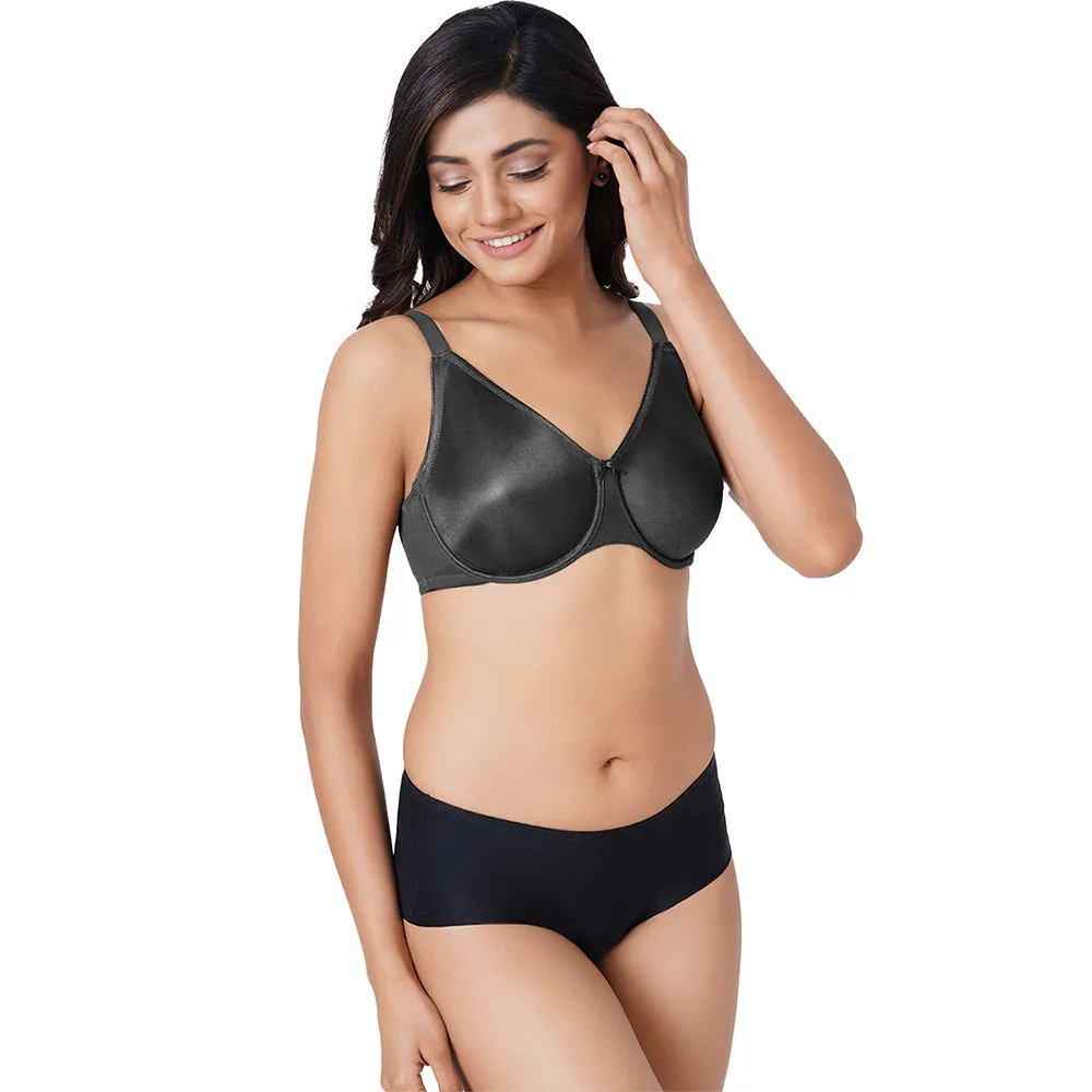 Pixie 2.0 Non Padded Wired Full Cup Everyday Wear Plus Size Full Support Minimizer Bra - Black