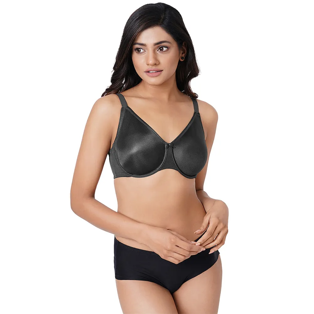 Pixie 2.0 Non Padded Wired Full Cup Everyday Wear Plus Size Full Support Minimizer Bra - Black