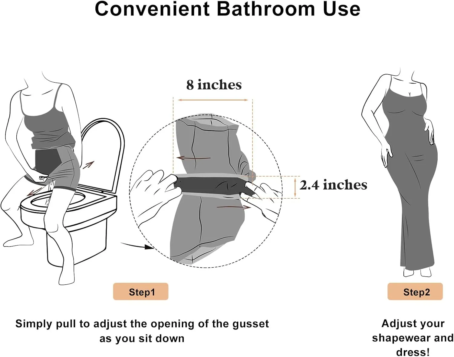 Popilush Shapewear Cocktail Dresses for Women Black Wedding Guest Off The Shoulder Short Sleeve Party Bodycon Midi Dress
