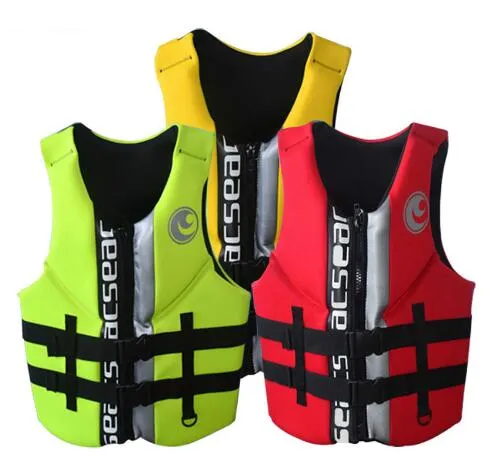 Professional Neoprene Adult Life Vest Water Floating Surfing Snorkeling Fishing Racing Portable Swimming Vest