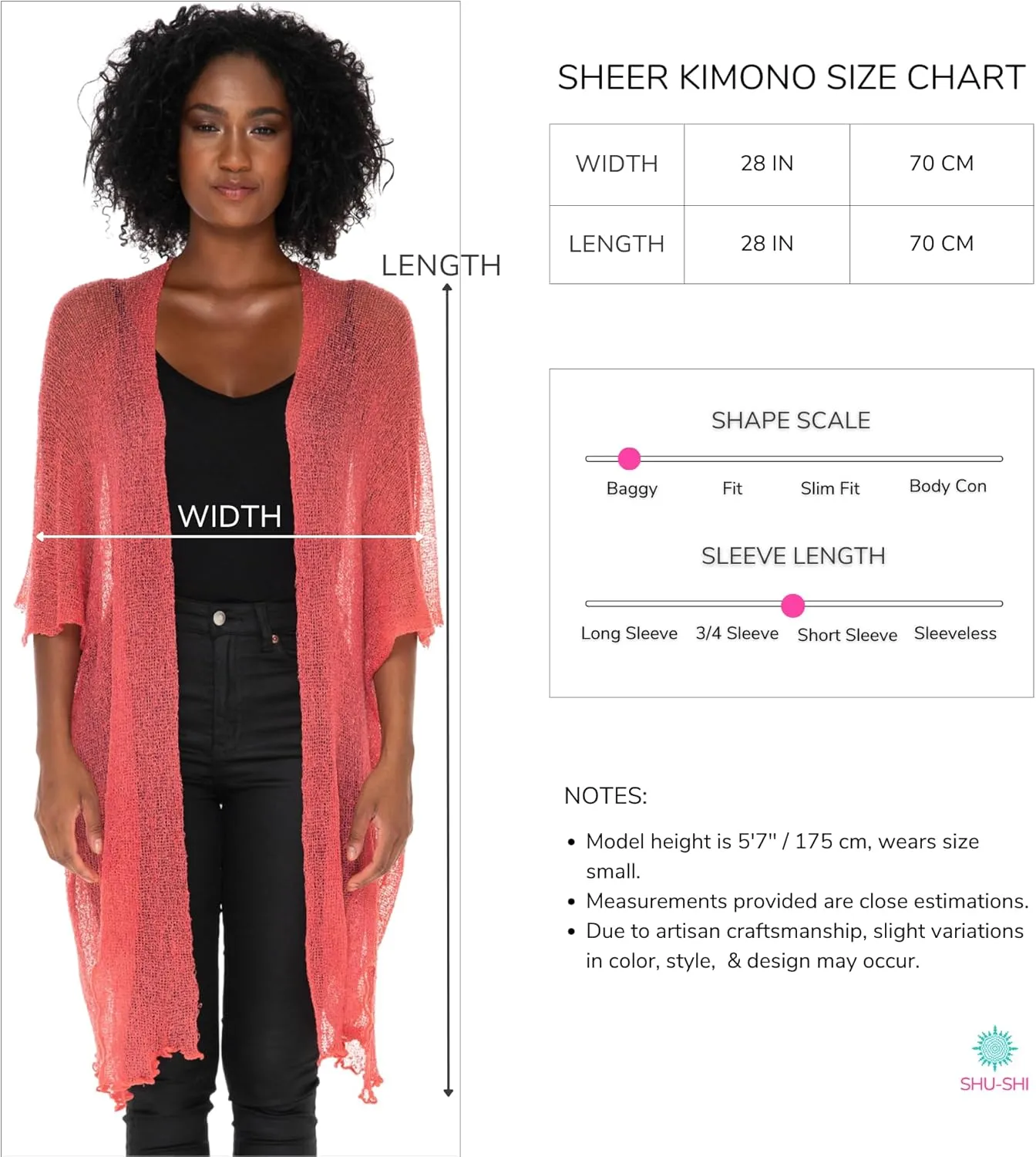 SHU-SHI Beach Kimono Coverups for Women Summer Cardigans Lightweight Open Front Cover Up Knit Sheer Sweater