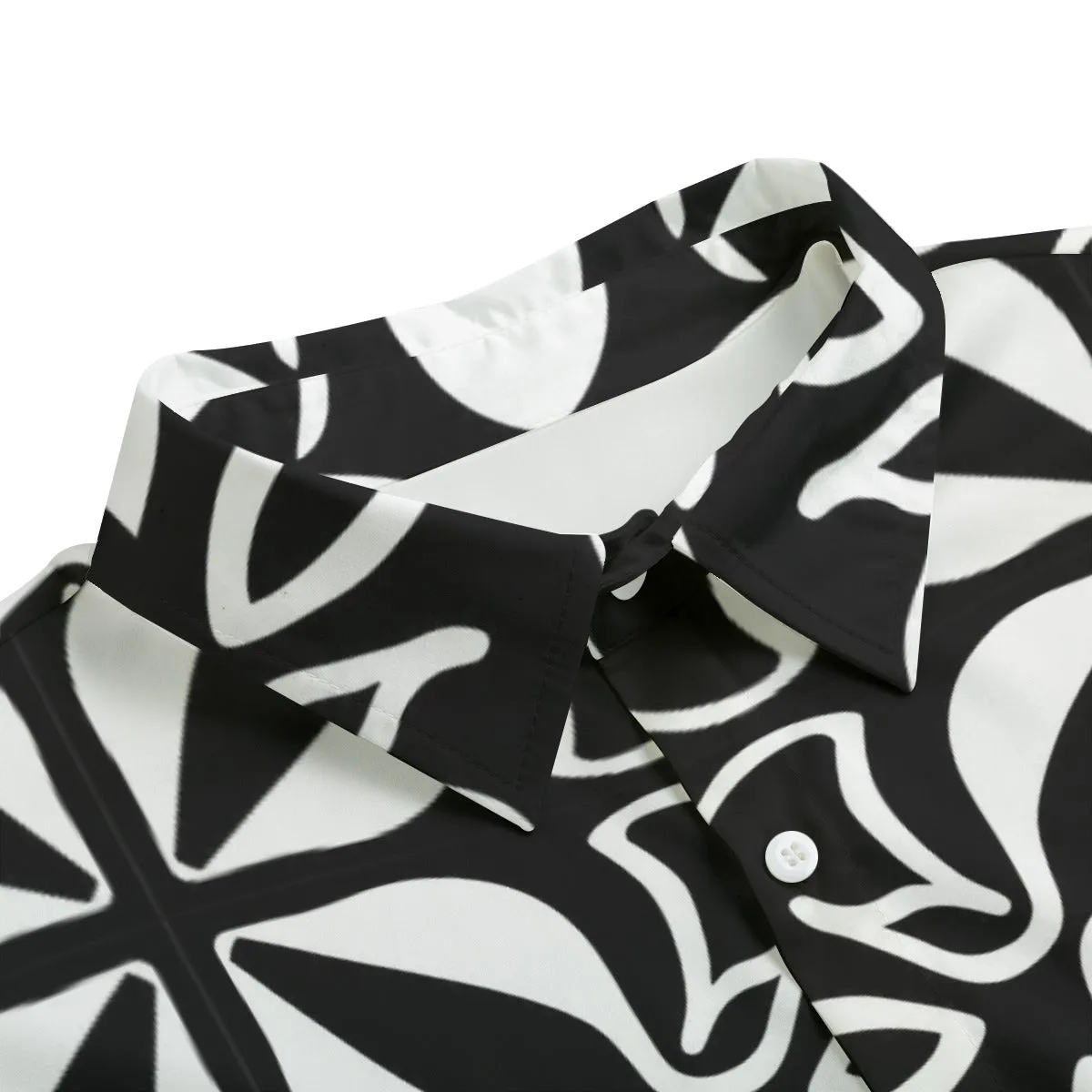 Sixty Eight 93 Logo White & Black Unisex Imitation Silk Pajama Set #2