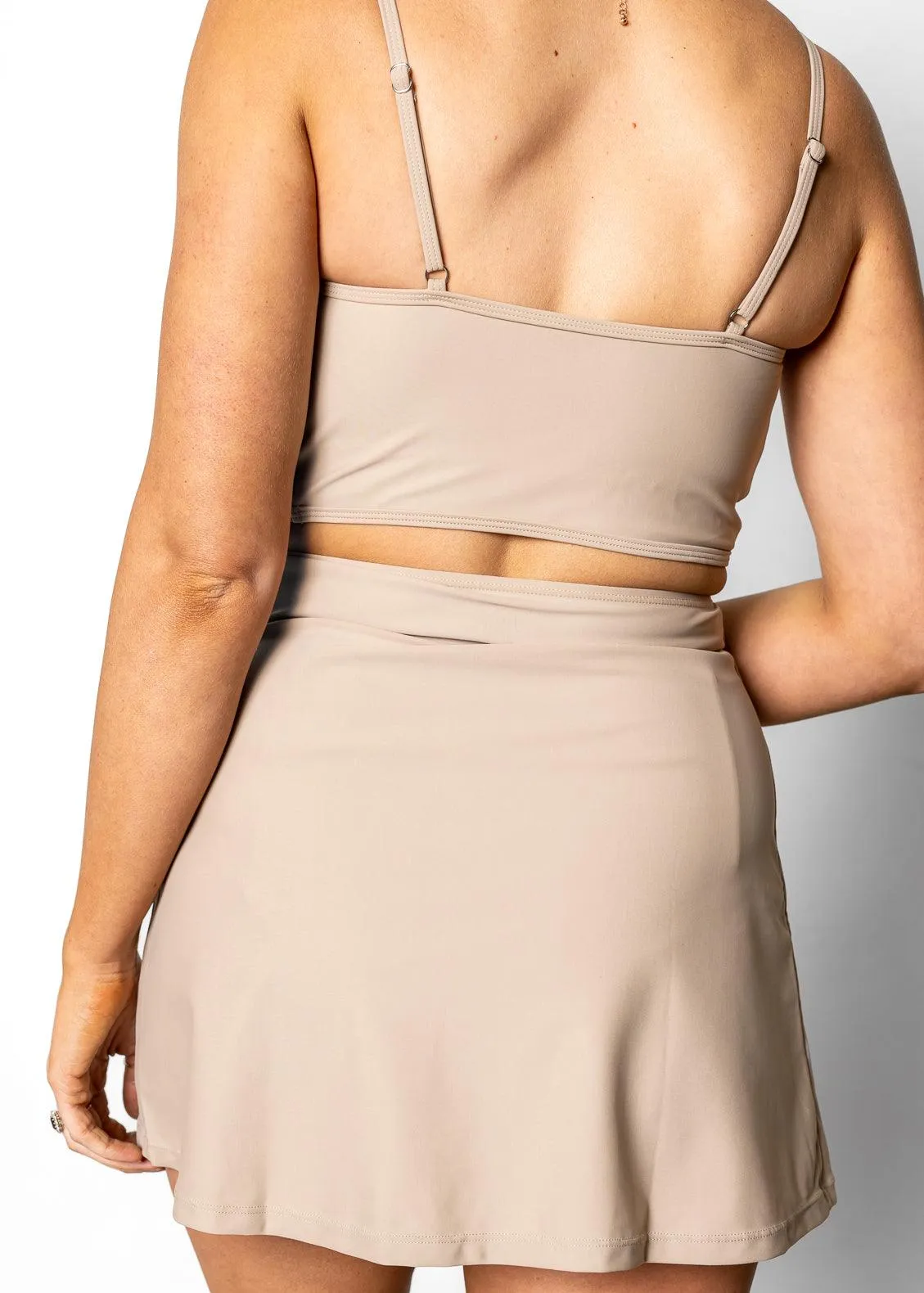 Taupe | Detached High-Waisted Skirt