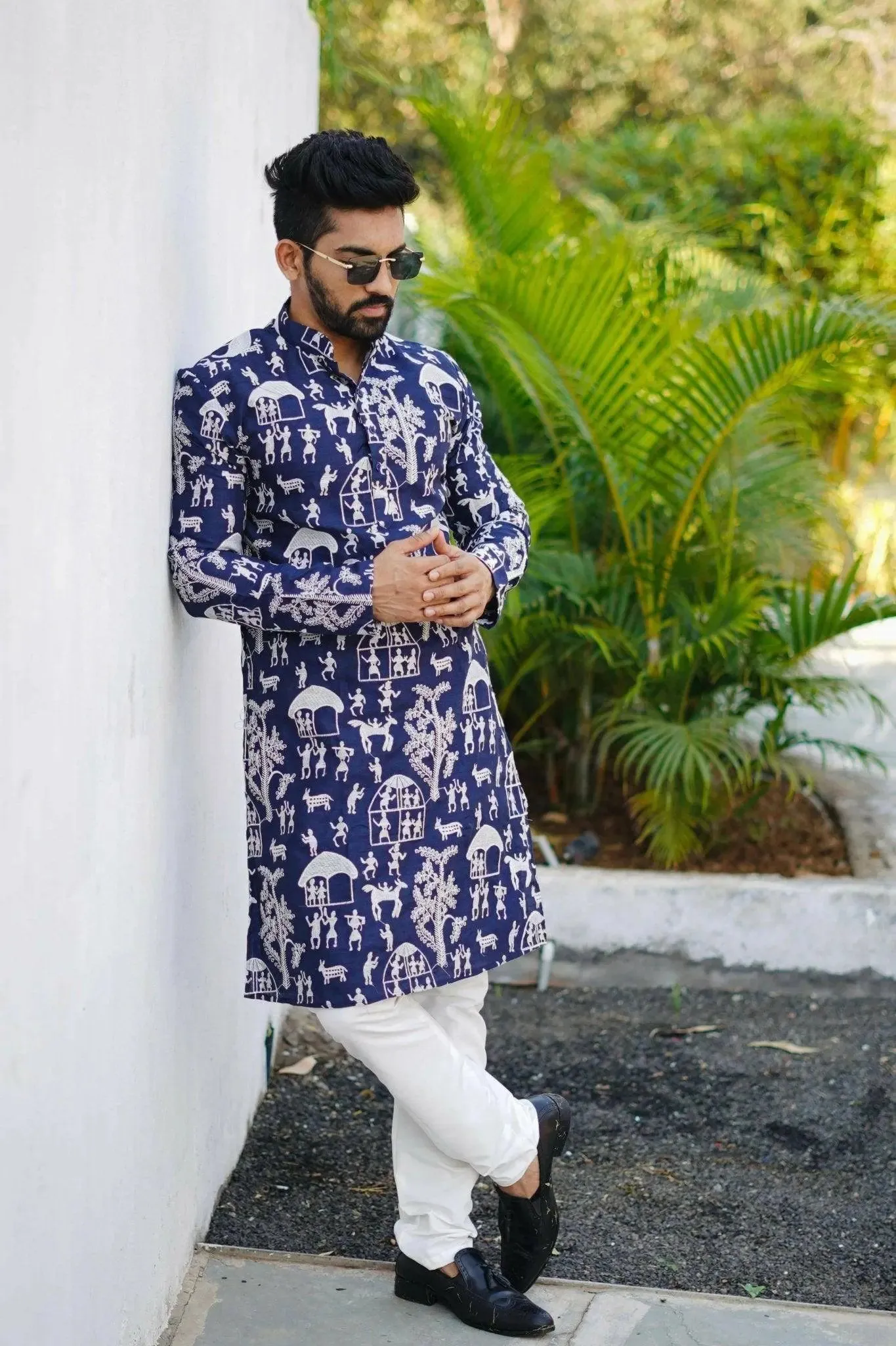 The Forest: Heavy Lucknowi  Kurta with Pajama Set