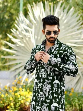 The Forest: Heavy Lucknowi  Kurta with Pajama Set