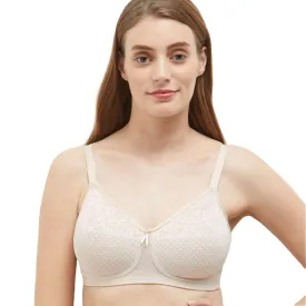 Visual Effects  Non Padded  Non Wired Full Coverage Minimizer Everyday Comfort  Bras - Beige