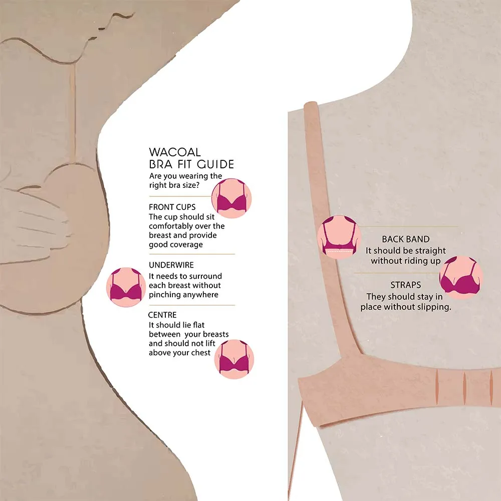 Visual Effects  Non Padded  Non Wired Full Coverage Minimizer Everyday Comfort  Bras - Beige