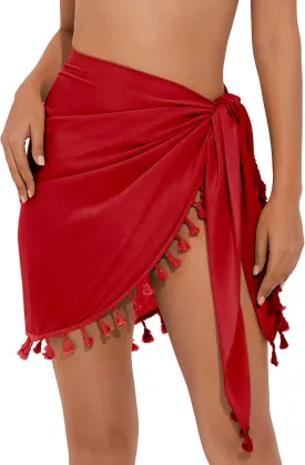 Women's Sarong Coverups Bathing Suit Wrap Skirt Beach Wrap Swimsuit Cover Ups with Tassels